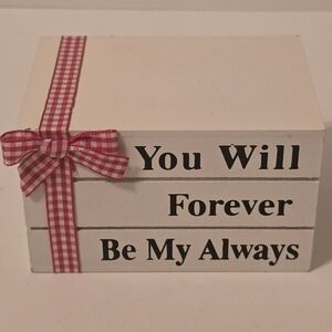 Valentine's Day Book Stack